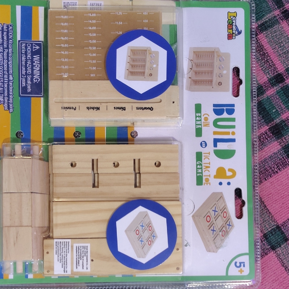 Build A Tic-Tac-Toe Wooden Game Set